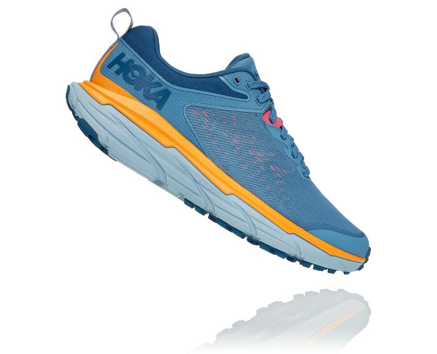 Trail Shoes Womens - Hoka One One Challenger ATR 6 - Blue - OMVBNGW-37